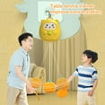 thumbnail image 2 of CSChome Door Frame Table Tennis Trainer Indoor Hanging Table Tennis Trainer Set with Paddles Hook Cartoon Ceiling Mount Retractable Rope Ball, 2 of 6