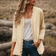 thumbnail image 4 of BOBOGOJP Womens Cardigan Sweaters Long Sleeve Casual Lightweight Button Down V-Neck Fall Clothes 2025 Yellow for Size L, 4 of 7