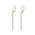 thumbnail image 3 of Elli by Julie & Grace Crystal Long Bar Earrings 18K Gold 925 Silver For Women, 3 of 6