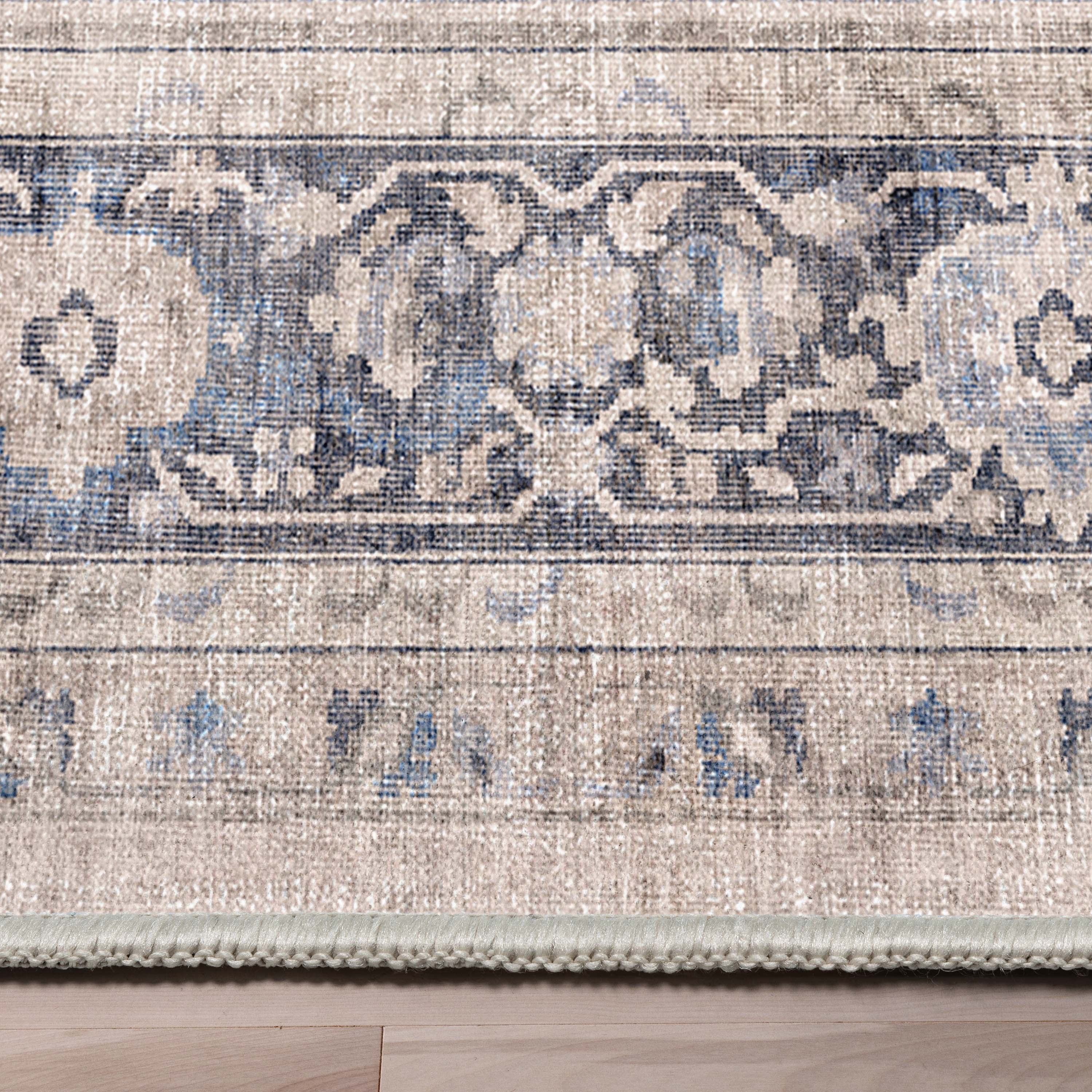 Well Woven Apollo Tirana Vintage Oriental Blue Flatweave 7'7" x 9'10" Area Rug