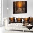 thumbnail image 2 of Designart Halloween Themed Spooky Dark Forest - Forest Throw Pillow - 16x16, 2 of 4
