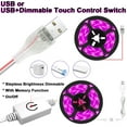 thumbnail image 5 of DYstyle USB Plant Grow LED Strip Light 5V Flexible Dimmable Touch Switch Waterproof LED Grow Lights for Seeding Flower and Fruit, 5 of 6