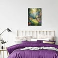 thumbnail image 4 of CozyNet Romantic Forest Glade With Colorful Ferns, Flowering Trees & Softly Dappled Light Wall Art Prints With Frame Canvas Perfect for Living Room & Bedroom, Ready to Hang, Wall Decor 16"x20"in, 4 of 4