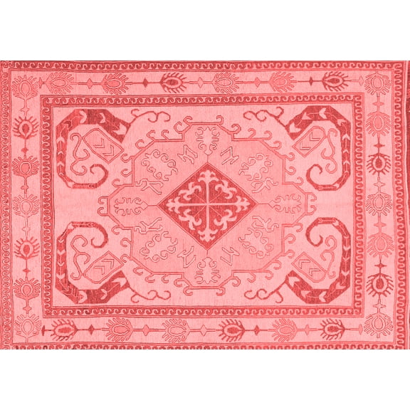 Ahgly Company Indoor Rectangle Persian Red Traditional Area Rugs, 5' x 7'