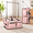 Candy Pink, variant on 28 Inch Rolling Garment Bag with Rack for Performers, Black Pink