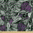 thumbnail image 2 of Ambesonne Grunge Fabric by the Yard Upholstery, Vintage Murky Wavy Lines, 3 Yards, Charcoal Grey and Purple, 2 of 5