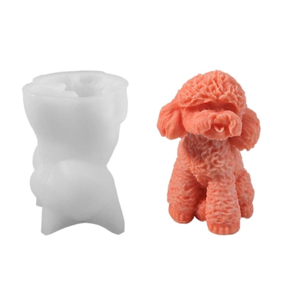 Lifelike Dog Silicone Candle Mould for DIY Scented Candle Home Decors