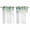 Light Green Sage Green White, variant on Weeping Teal Botanical Kitchen Curtains 72 Inch Length, Spring Eucalyptus Leaves Grommet Top Bedroom Living Room Curtains, Light Filtering Cafe Curtain Drapes 2 Panels Set 104''x72''