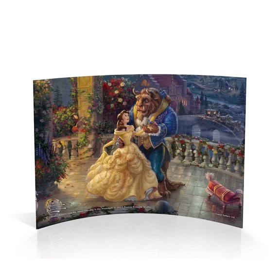 Disney (Beauty and the Beast Dancing in the Moonlight) 7" x 5" Curved Acrylic Print ACP0705CUR168