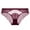 Wine, variant on Underwear Women Pack Sexy Lace High Cut Panties Comfort Bikini Panty Stretch Underpants Breathable Ladies Briefs (Available in Plus Size) Rose Gold-XL