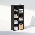 thumbnail image 4 of Furinno Reed 7-Cube Open Shelf Multipurpose Closet & Clothing Storage, Storage Organizer, Blackwood, 4 of 6
