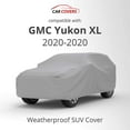 thumbnail image 2 of Weatherproof SUV Car Cover Compatible with GMC Yukon XL 2020-2020 - 5L Outdoor & Indoor - Protect from Rain, Snow, Hail, UV Rays, Sun - Fleece Lining - Anti-Theft Cable Lock, Bag & Wind Straps, 2 of 8