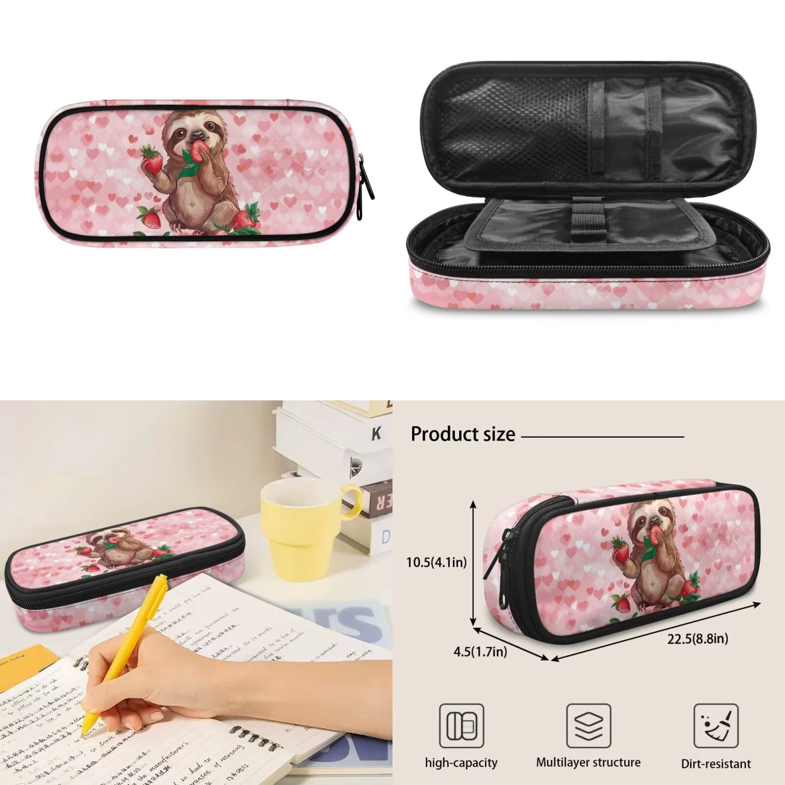 Pzuqiu Flag Wolf School Backpack for Boys 4 pcs Students Book Bag Schoolbags Preschool Back Packs with Lunch Box Pencil Case Water Bottle Holder for Boys Back to School