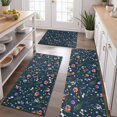 thumbnail image 2 of Pioneer Flower Floral Print Pattern Kitchen Rugs Sets Of 3,Kitchen Runner Rugs Non Skid Washable,Decorative Kitchen Floor Mats for Kitchen,Sink,Laundry,17"x30"+ 17"x47" + 17"x59", 2 of 6
