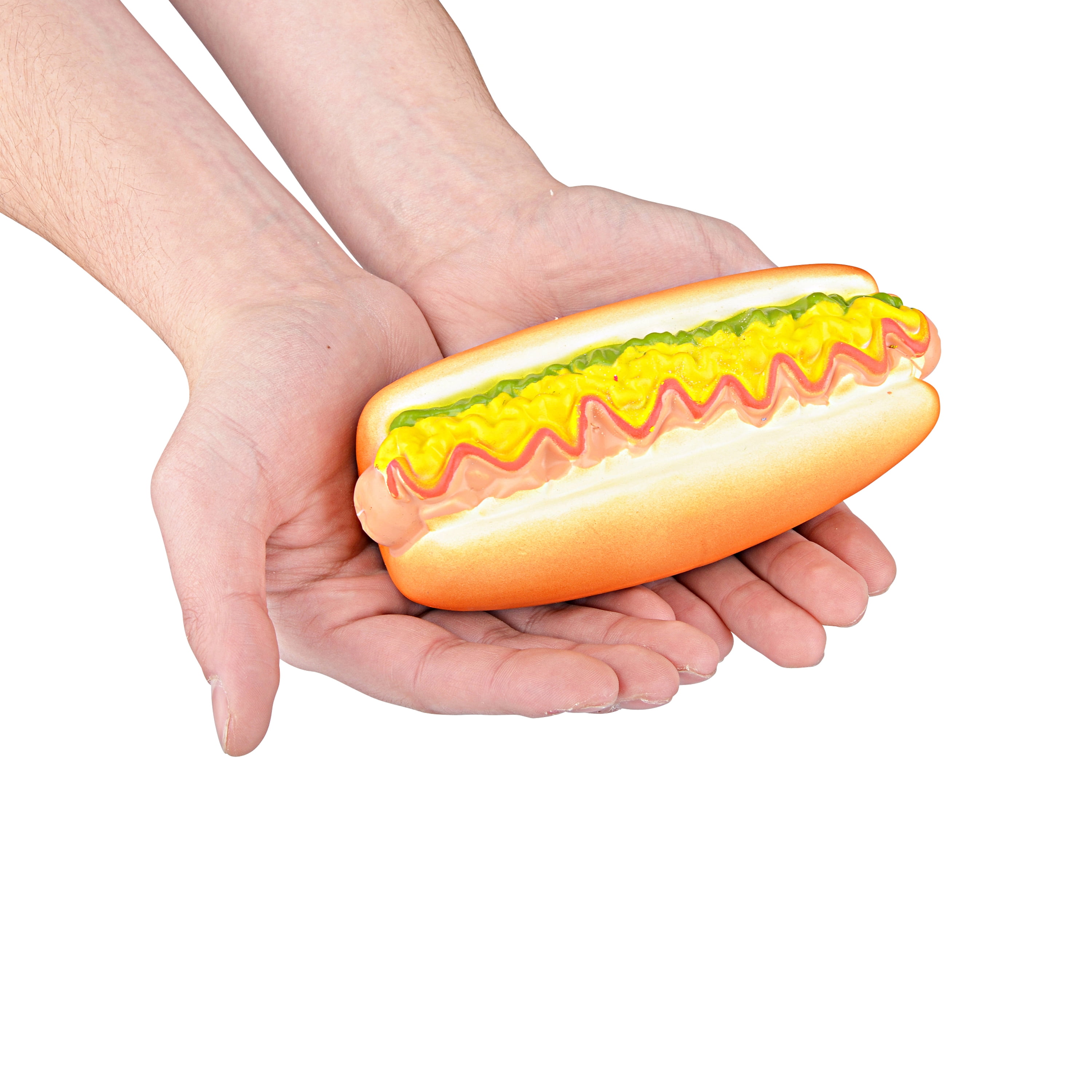 squeaky hot dog dog toy