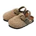thumbnail image 4 of Unisex Children Plush Home Slippers Cute Comfy Kids Indoor Outdoor Warm Shoes, 4 of 7
