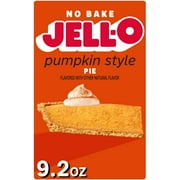 Jell-O No Bake Pumpkin Style Pie Dessert Kit with Filling Mix & Crust Mix, 9.2 oz Box