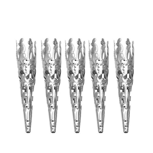 SHOWERORO 100PCS Bead Caps Accessories Iron White K Color for Jewelry Making and DIY Crafting