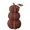 Brown, variant on 10 Inch Artificial Fake Pumpkin Ornament, Fall Pumpkin Decor Faux Basket-Weave Stacked Pumpkin with Metal Leaf, Centerpiece for Harvest Halloween Tabletop Home Porch Pumpkin Decor (#Beige)