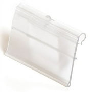 2" L X 1.25" H Flip Scan Hook Label Holder - Hook Scanner Plates - 50 Pack