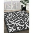 thumbnail image 2 of Ahgly Tapis Rond d'Intérieur à Motifs Gris, 6 Pieds Rond, 2 of 6