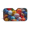 thumbnail image 4 of Uemuo Easter Eggs Pattern Accordion Car Windshield Sun Shade, Foldable Reflective Sun Visor for Car, Reflector Windshield Sunshade-Small, 4 of 7