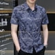 thumbnail image 2 of Ropa Floral Manga Corta Hombre Tops Gráficos con Estampado Camisas y Blusas para Hombre Estampado Casual Diseñador Xxl Estilo Coreano SI, 2 of 5