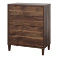 thumbnail image 1 of Pemberly Row Commode Contemporaine en Bois Manufacturé 4 Tiroirs en Noyer Grand, 1 of 13