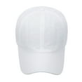 thumbnail image 4 of MIASHUI Fashion Men Women Hiking Quick-Dry Solid Breathable Baseball Sun Hat White, 4 of 5