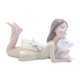 thumbnail image 3 of Figura de perros figuras de resina de resina objeto de arte de regalo creativo decoración decorativa de escritorio decoración de la estatua decorativa Amarillo a la derecha, 3 of 10