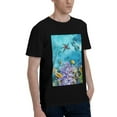 thumbnail image 2 of Bingfone Corals And Tropical Fish Men'S Loose Fit Short-Sleeve Pocket T-Shirt, 2 of 7