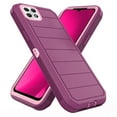 thumbnail image 3 of Asuwish Phone Case for T-Mobile Revvl 7 5G Hybrid Rugged Shockproof Hard Protective Drop Proof Full Body Heavy Duty Mobile Cell Cover Tmobile Revvl7 T Mobile Revel Tmo Revell Rebel Women Men Purple, 3 of 6