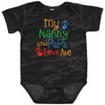 thumbnail image 3 of Inktastic Nanny and Papa Love Me Boys or Girls Baby Bodysuit, 3 of 5
