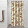 thumbnail image 2 of Pioneer Flower Floral Print Pattern Shower Curtain 36"x72", Bathroom Decorative Shower Curtain Set with 12 Hooks, Waterproof Washable, 2 of 6