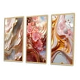 thumbnail image 3 of Designart "Gold Wave Serenity Liquid Artistry I" Abstract Shapes Framed Wall Art Set Of 3 - Gold Transitional Frame Gallery Set For Office Decor, 3 of 6
