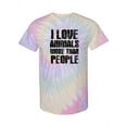thumbnail image 1 of Love Animals More! Tie-Dye Spiral Men -Smartprints Designs, Male Small, 1 of 2