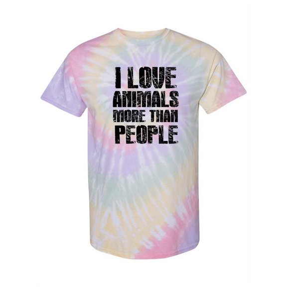 Love Animals More! Tie-Dye Spiral Men -Smartprints Designs, Male XX-Large