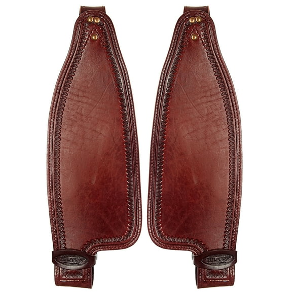 Hilason Leather Saddle Replacement Fender Pair With Hobble Straps Adult