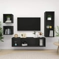 thumbnail image 4 of vidaXL TV Cabinet Set 4 Piece Chipboard Stereo Units Furniture Multi Colors, 4 of 11