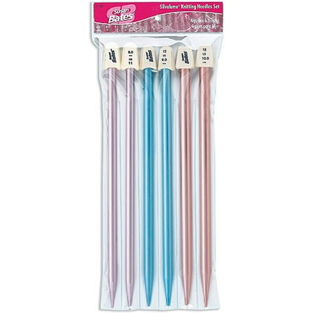 Silvalume 10" Knitting Needles Gift Set, Sizes 11, 13 and 15