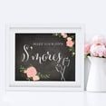 thumbnail image 3 of Koyal Wholesale Build Your Own S’mores Chalkboard Floral Roses Sign 8.5x11, 3 of 7