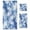 Blue Tie-dye Pattern, variant on 3 Piece Bath Towels Set Bath Towel, Hand Towel and Face Towel for Bathroom, Gym, Hotel Coral and Black Tie-dye Pattern