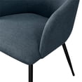 thumbnail image 3 of Pemberly Row Upholstered Metal Dining Arm Chair - Indigo Blue, 3 of 5