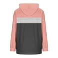 thumbnail image 5 of Taylonsss Womens Color Blocked Fashion Loose Fit Long Sleeve Hooded Sweatshirt with Pockets Comfortable Casual Top for Daily Wear, Dating, Party, Work and Vacation Outfit, 5 of 6