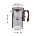 thumbnail image 3 of OEFNTAC Floaty Cup Teapot Tea Separation Home Tea Brewing Magnetic Infuser Glass Filter Teapot Tea Set Cyber&Monday, 3 of 7