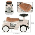 thumbnail image 3 of Aosom Kids Ride on Sliding Car with Under Seat Storage Horn Steering Wheel, 3 of 10
