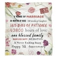 thumbnail image 6 of Gifts for 5th Anniversary Blanket, 5 Year Wedding Anniversary Couple Gifts for Dad Mom Grandparents-Blanket for Couples, Valentine, Birthday, Soft and Cozy Throw Blanket 50x60 Inch, 6 of 6