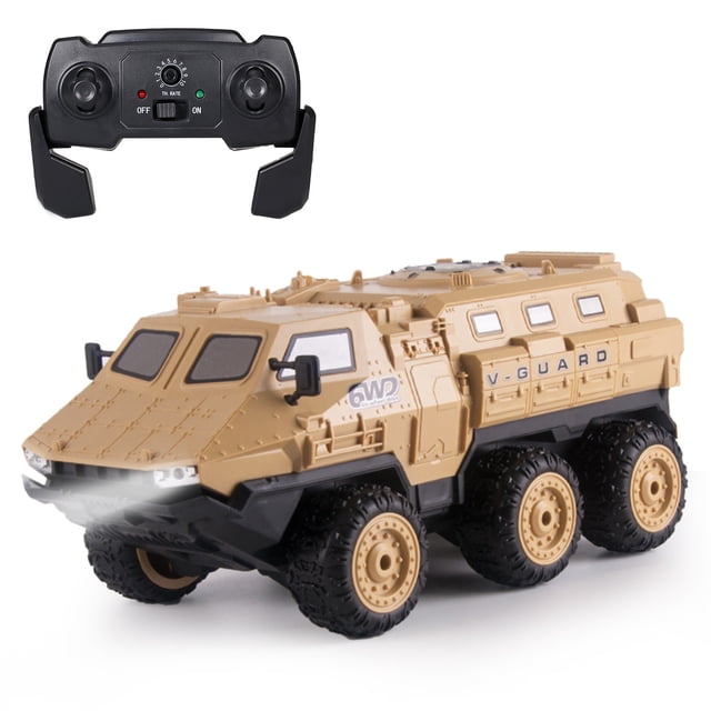 9510E RC Military Truck 1:16 6WD 2.4GHz Army Truck High Speed 30KM / H RC Car RTR Coche Regalo para Eccomum Amarillo