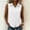 White, variant on Womens Sleeveless Button Down Shirts Casual Collared Tank Top V Neck Summer Blouses Work office Chiffon Tops White