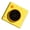 Yellow, variant on Retro Styles Flipping Cover Digital Camera With LED Light And Transparents Sticker Paper For Crafts And Family Moment